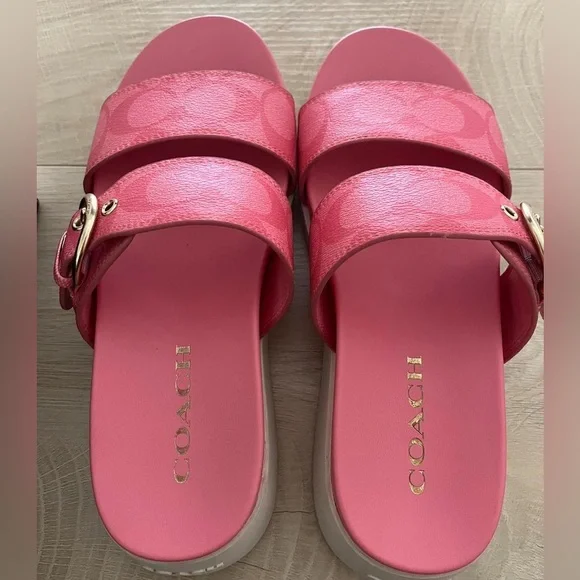 Coach Women's Pink Sandals
Size 6 - Picture 2 of 5